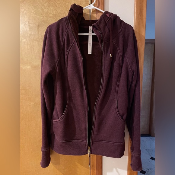 lululemon athletica Tops - LULULEMON full zip scuba - burgundy